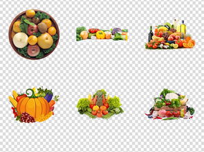 超市新鮮有機水果蔬菜集合傳單模板 一站式食物飲品生活素材大全